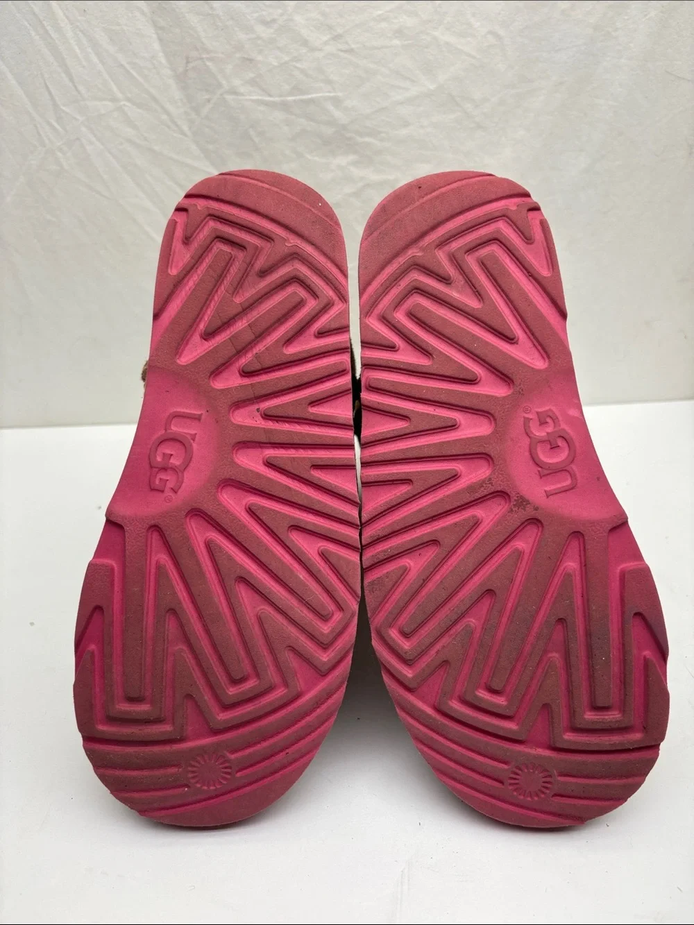 UGG Winter Boots in Tang with Pink Sole, SZ 8 women’s, box 5
